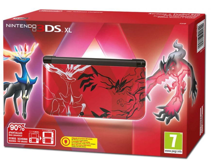 Nintendo 3ds xl xerneas yveltal outlet red