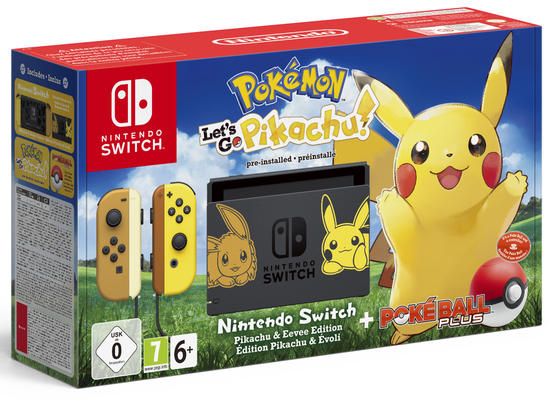 Acquista Nintendo Switch Limited Edition + Pokémon Lets Go:  Pikachu + Poké Ball Plus - Console
