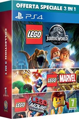 Lego Collection 3 in 1 : Lego Jurassic World, Lego Marvel Super Heroes, Lego Movie (PS4)