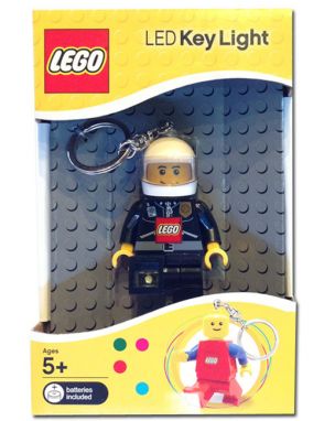 Portachiavi Key Light Lego Ufficiale con Luce a LED - Polizziotto