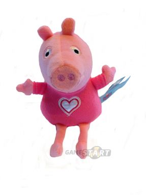 Peluches Ufficiale - Peppa Pig Pigiama Cuore 20 Cm