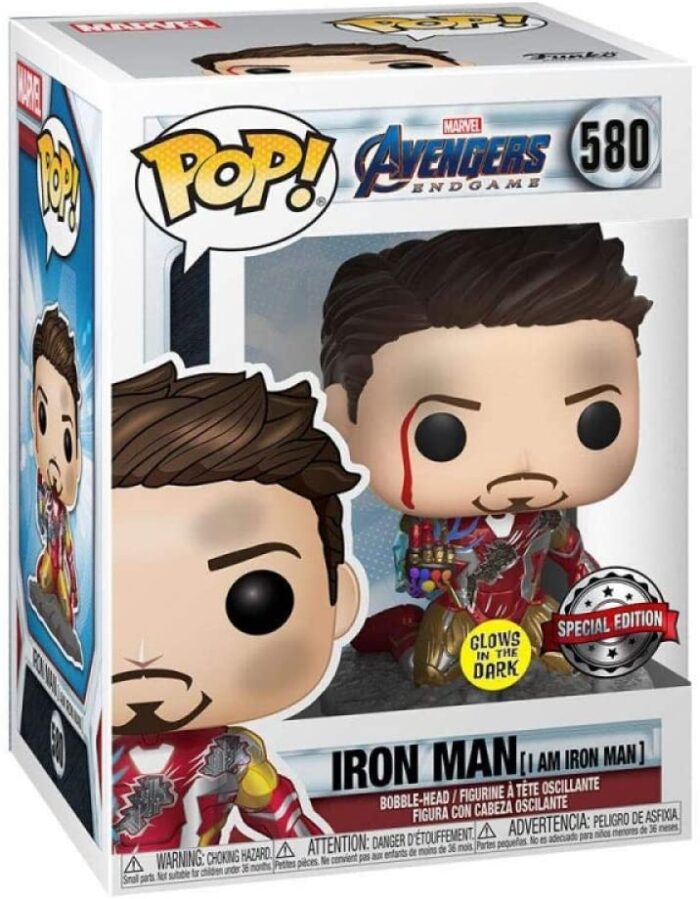 Funko Pop! - Marvel Avengers Endgame - Iron Man 580 - Glows in the dark - Special Edition - Bobble Head - immagine 3