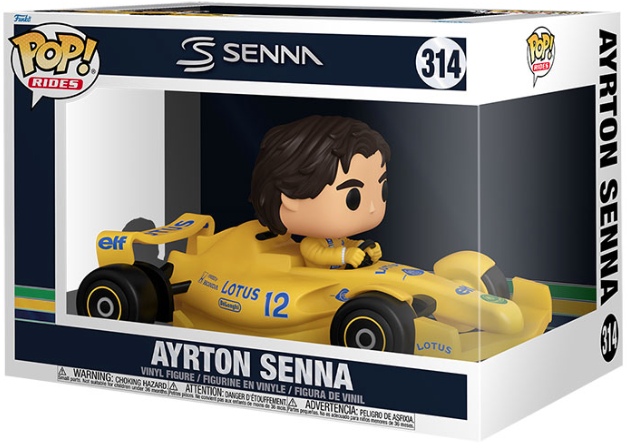 00_2.png Funko Pop! Rides - Deluxe Ayrton Senna with Lotus 314 - Vinyl Figure - immagine 1