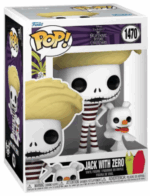 Funko Pop! Disney The Nightmare Before Christmas - Jack with Zero - 1470 - Vinyl Figure - immagine 2