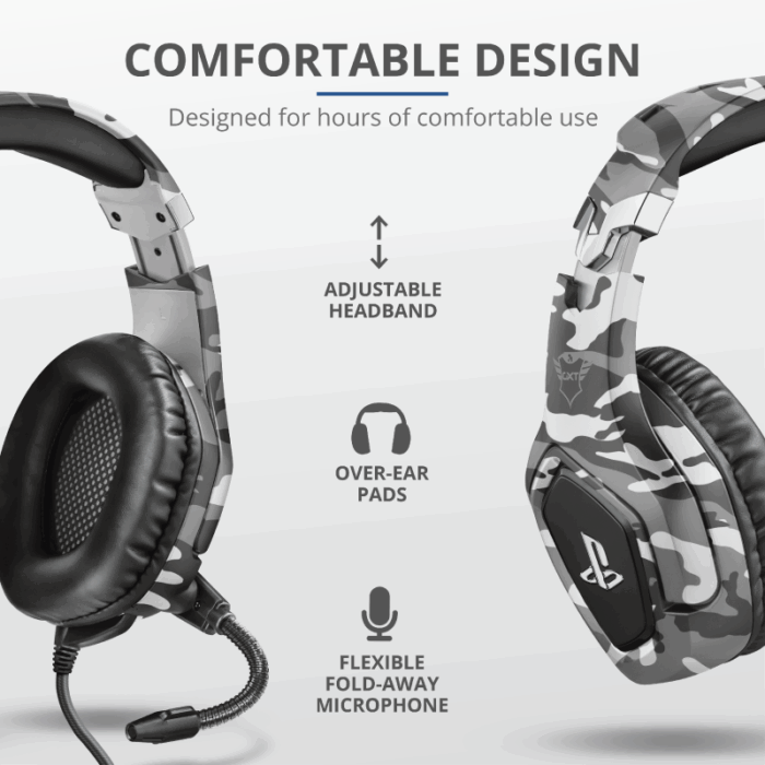 Cuffie GXT 488 Forze-G - Gaming Headset Trust - Grigio (PS4) - immagine 11