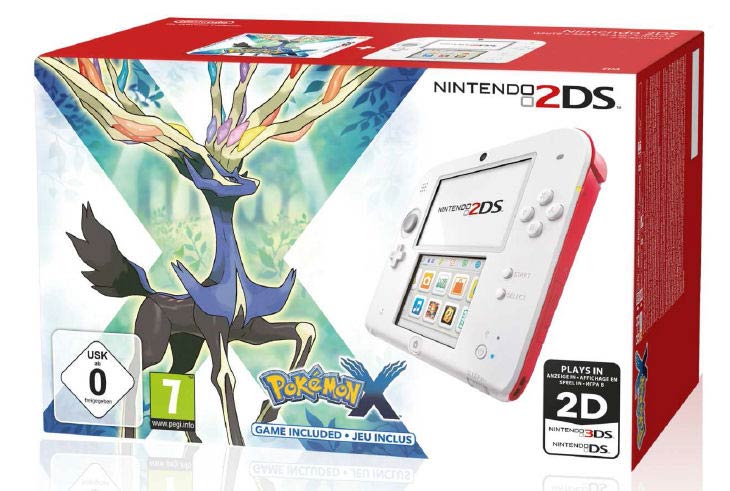 2ds_rosso_pokemon_x_console_7.jpg Nintendo 2DS + Pokemon X - Console Bundle Colore: Bianco + Rosso - immagine 1