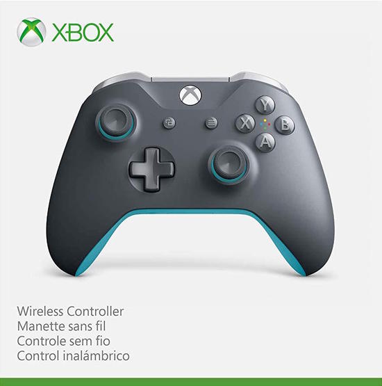 3max_20_101_6.jpg Microsoft Controller Wireless - Grigio e Blu (Xbox One) (Xbox Series X) - immagine 1