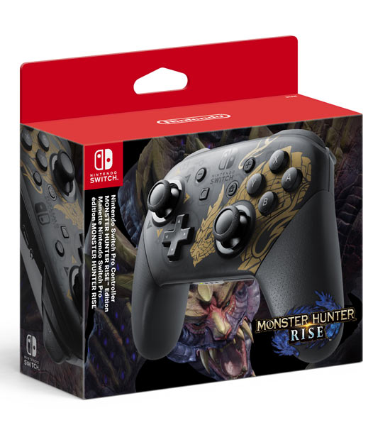 3max_20_34_7.jpg Pro Controller Nintendo - Monster Hunter Rise Edition (Switch) - immagine 1