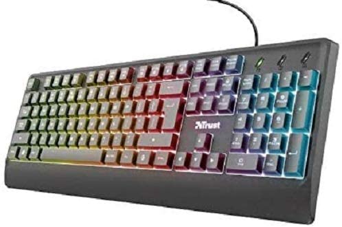 41vuwletf-l._ac__7.jpg Trust Gaming Ziva - Tastiera da Gioco Illuminata (PC) - immagine 1