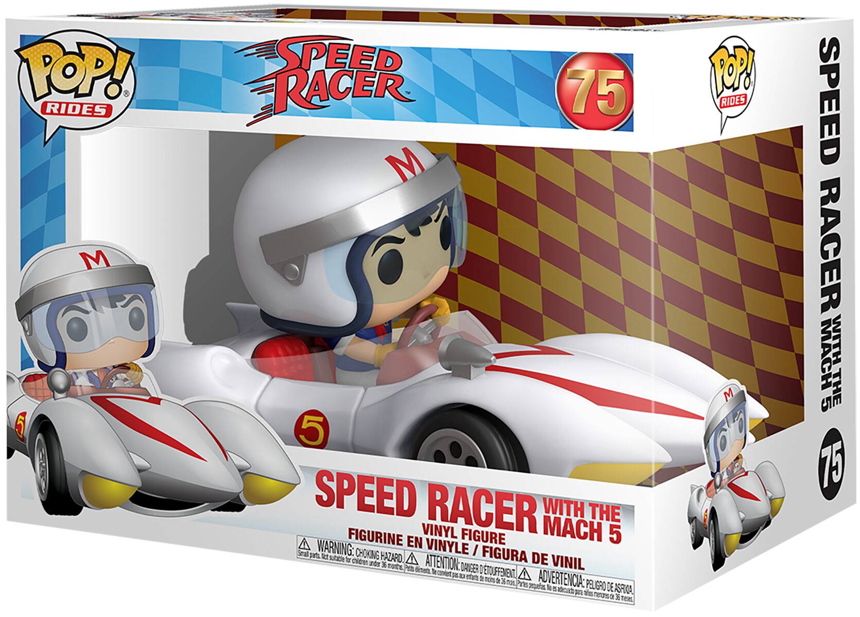 452344a_7.jpg Funko Pop! Rides - Speed Racer With the Mach 5 75 - Vinyl Figure - immagine 1