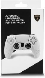 Automobili Lamborghini Silicon Kit Bianco + Set Gommini per Controller (PS5) - immagine 5