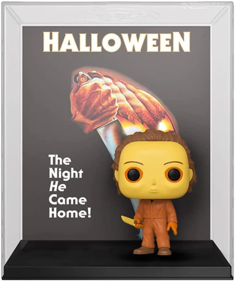 51ah6lb12zl._ac_sl1000_.jpg Funko Pop! VHS Cover - Halloween - Michael Myers - 14 - Glows in the Dark - Vinyl Figure - immagine 1