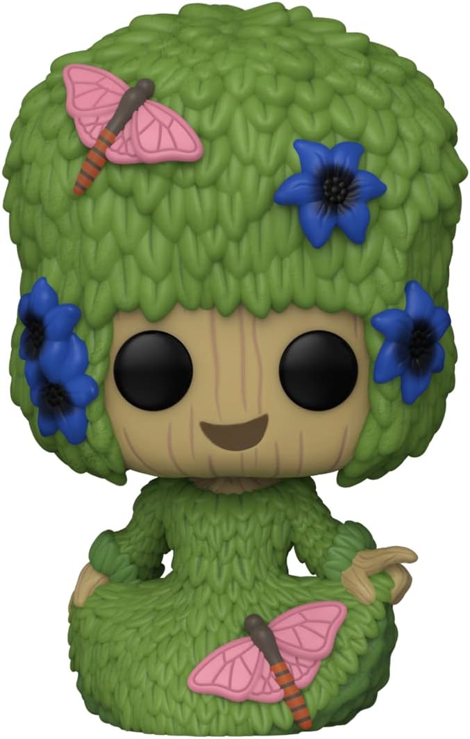 51idwrij11l._ac_sl1300_.jpg Funko Pop! Marvel Studios I Am Groot - Fancy Groot - 1191 - Bobble Head - immagine 1