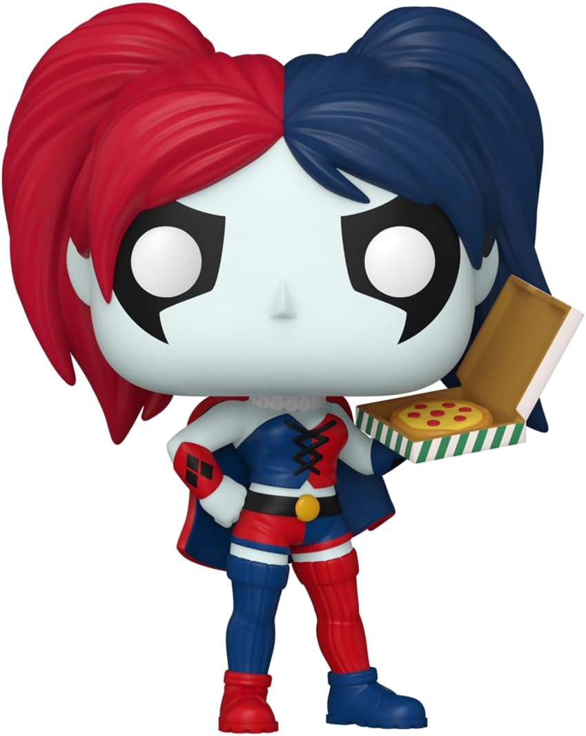 51vdzgbzmkl._ac_sl1300_.jpg Funko Pop! Heroes DC Harley Quinn - Harley Quinn with Pizza - 452 - Vinyl Figure - immagine 1