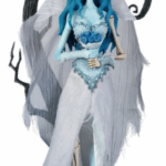 Corpse Bride Emily with Blue Bouquet and Tree Behind - Action Figure
