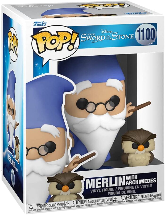 Funko Pop! Disney La Spada nella Roccia - Merlin with Archimeds - 1100 - Vinyl Figure - immagine 2
