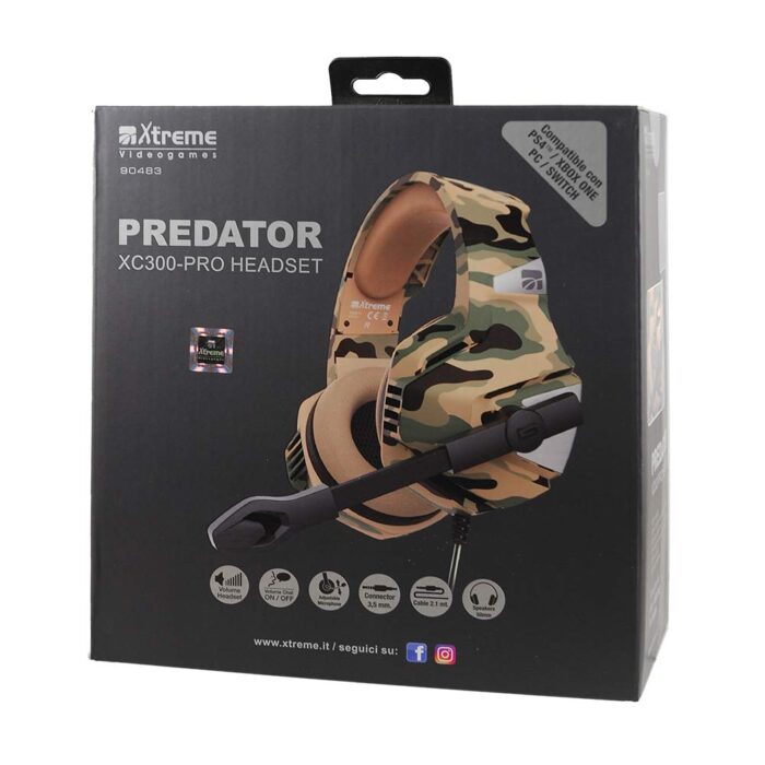 Cuffie Predator XC300-Pro Headset - Xtreme (PS4-Xbox One-PC-Switch) - immagine 7