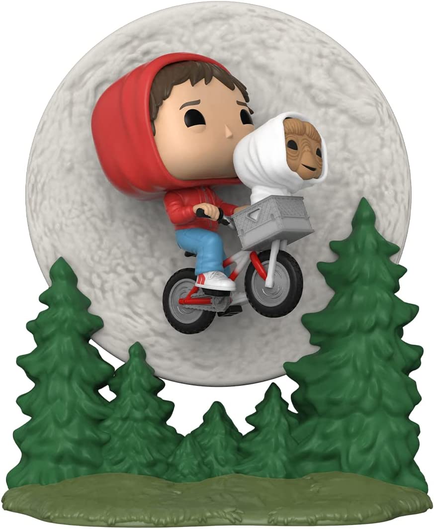 617lgaxdqkl._ac_sl1300_.jpg Funko Pop! Moments E.T. 40th - Elliot & E.T. Fly - Glows in The Dark -1259 - Vinyl Figure - immagine 1