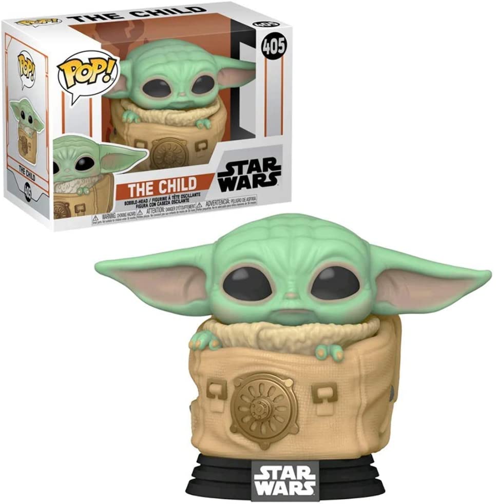 6185pbmyhml._ac_sl1000__7.jpg Funko Pop! Star Wars: The Mandalorian - Child w/Bag- 405 Bobble-Head - immagine 1