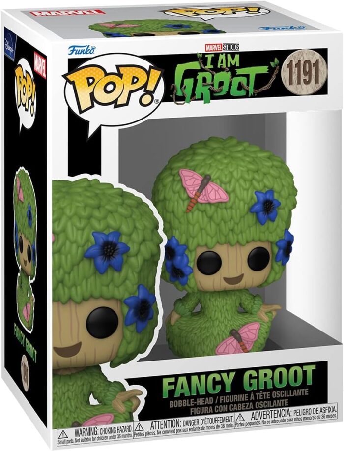 Funko Pop! Marvel Studios I Am Groot - Fancy Groot - 1191 - Bobble Head - immagine 2