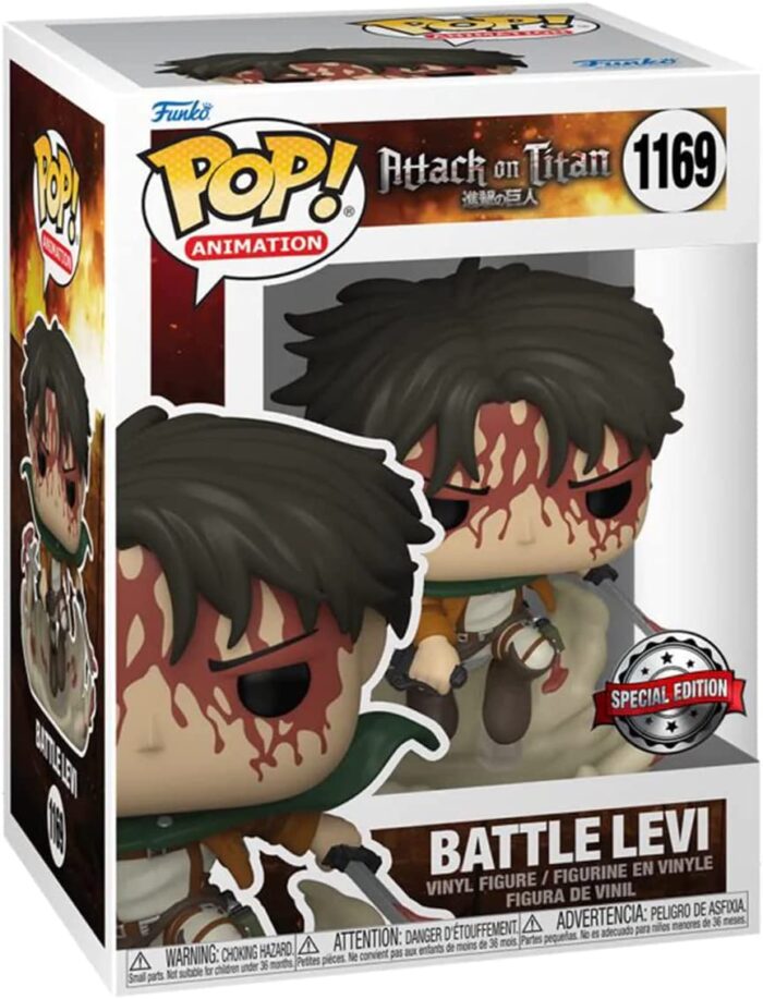 Funko Pop! Animation Attack on Titan - Battle Levi - 1169 - Vinyl Figure - immagine 2