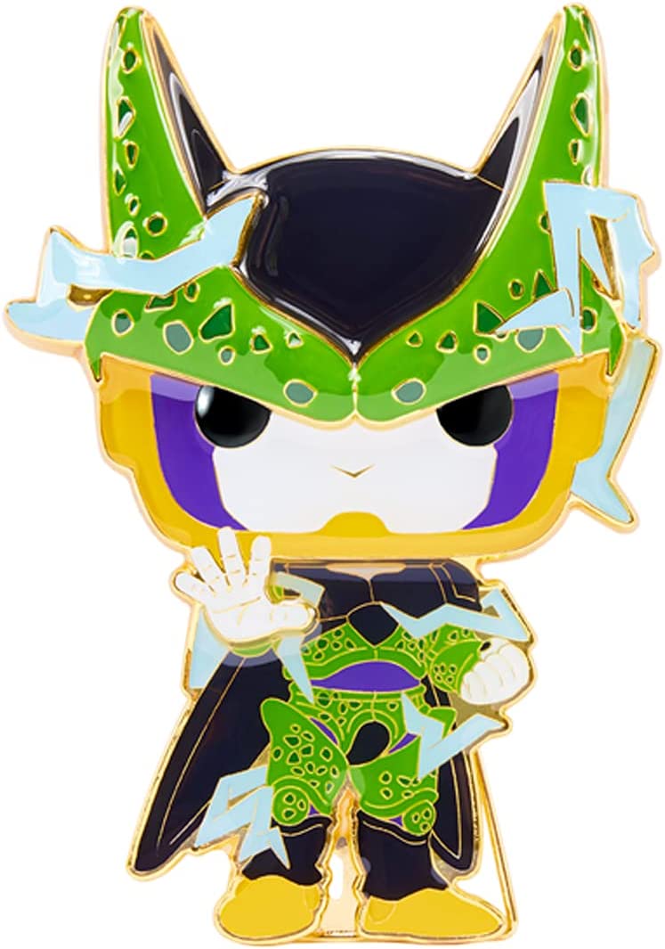 61er1eakmul._ac_sl1300_.jpg Funko Pop! Pin Dragon Ball Z - Perfect Cell - 30 - Enamel Pin (Spilla Smaltata) - immagine 1