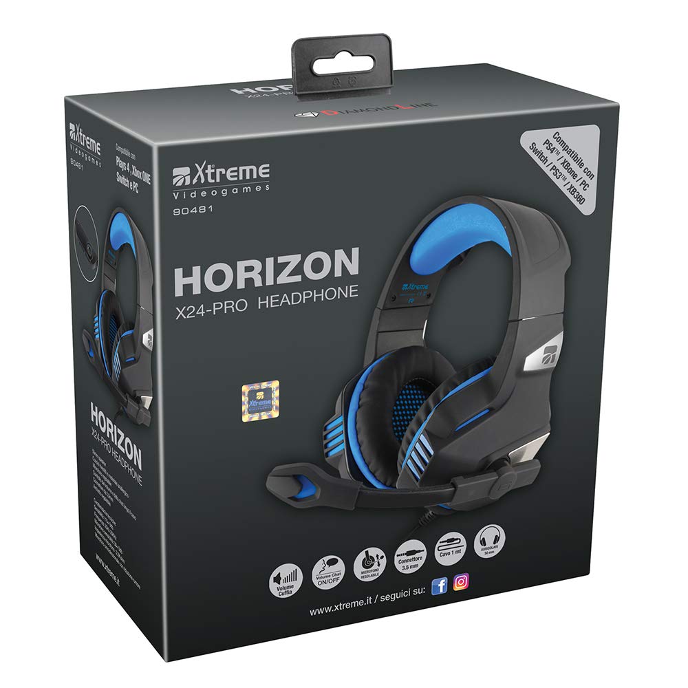 61f86dz08ql._sl1000__9.jpg Cuffia Horizon X24-Pro Headset - Xtreme (PS4-Xbox One-PC-Switch) - immagine 1