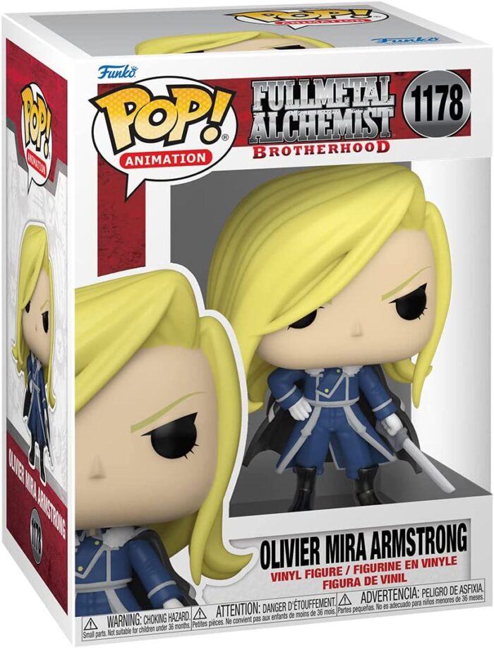Funko Pop! Animation Fullmetal Alchemist Brotherhood - Olivier Mira Armstrong - 1178 - Vinyl Figure - immagine 2