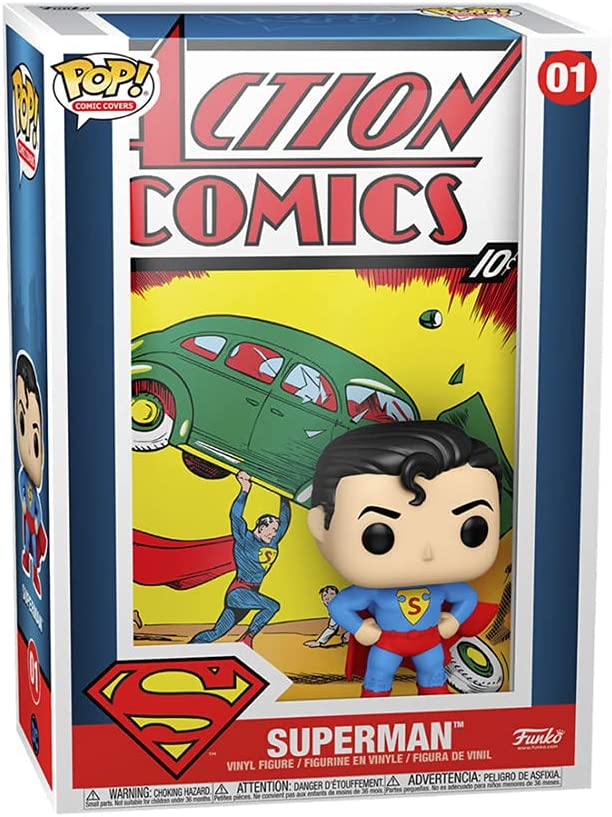 61lemb5cx6l._ac_sl1000_.jpg Funko Pop! Comic Covers - Superman - 01 - Vinyl Figure - immagine 1
