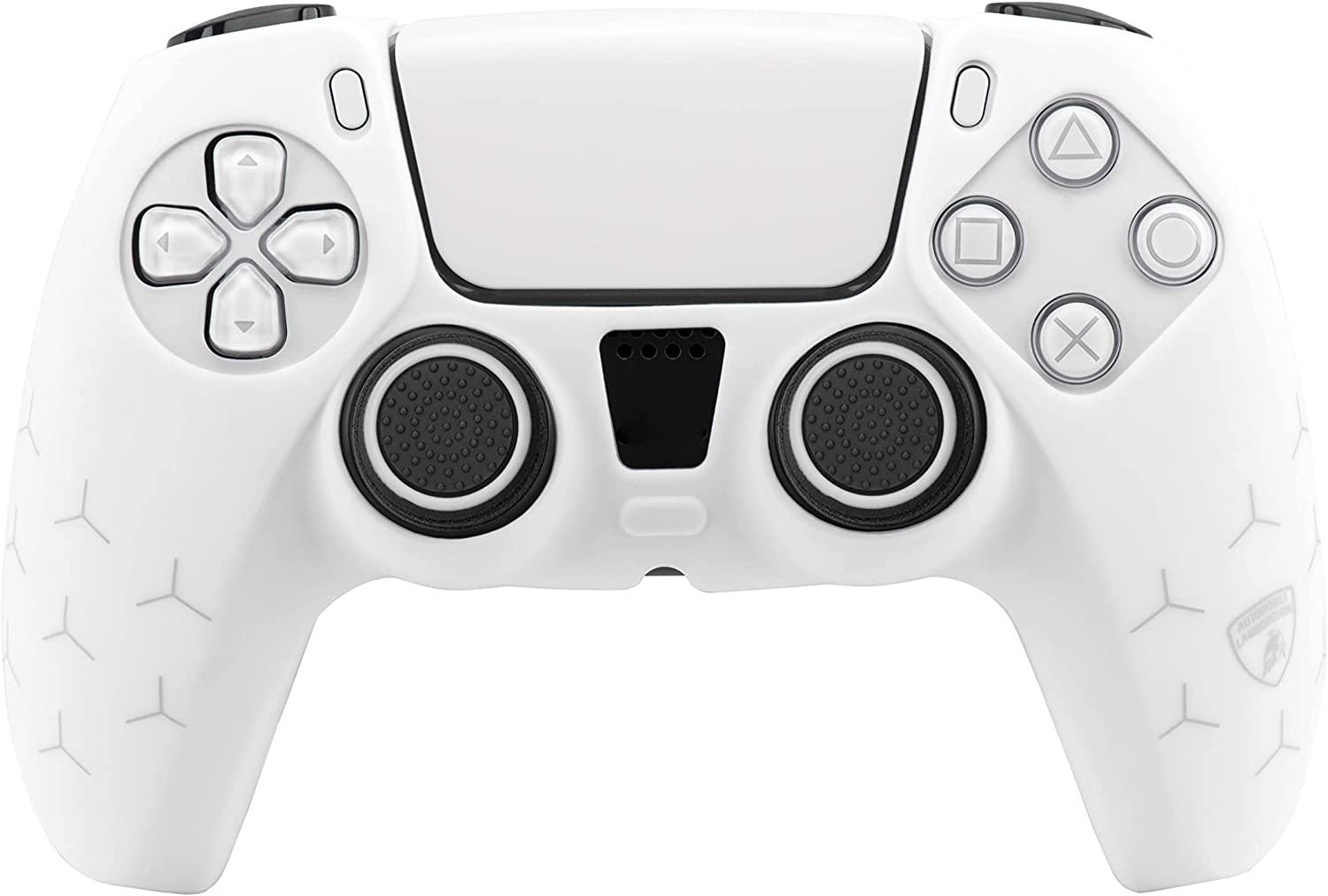 61lkeraepwl._ac_sl1500_.jpg Automobili Lamborghini Silicon Kit Bianco + Set Gommini per Controller (PS5) - immagine 1