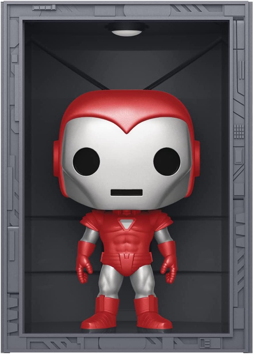 61n9adsy64l._ac_sl1500_.jpg Funko Pop! Deluxe Hall Of Harmor - Iron Man Model 8 - 1038 - Bobble Head - immagine 1