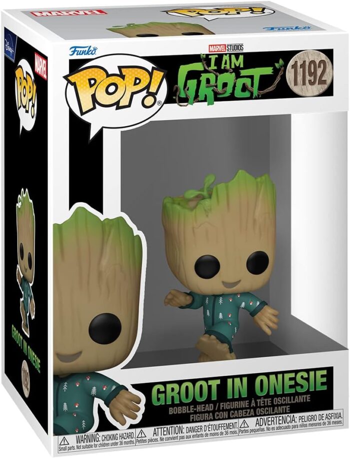 Funko Pop! Marvel Studios I Am Groot - Groot in Onesie - 1192 - Bobble Head - immagine 2
