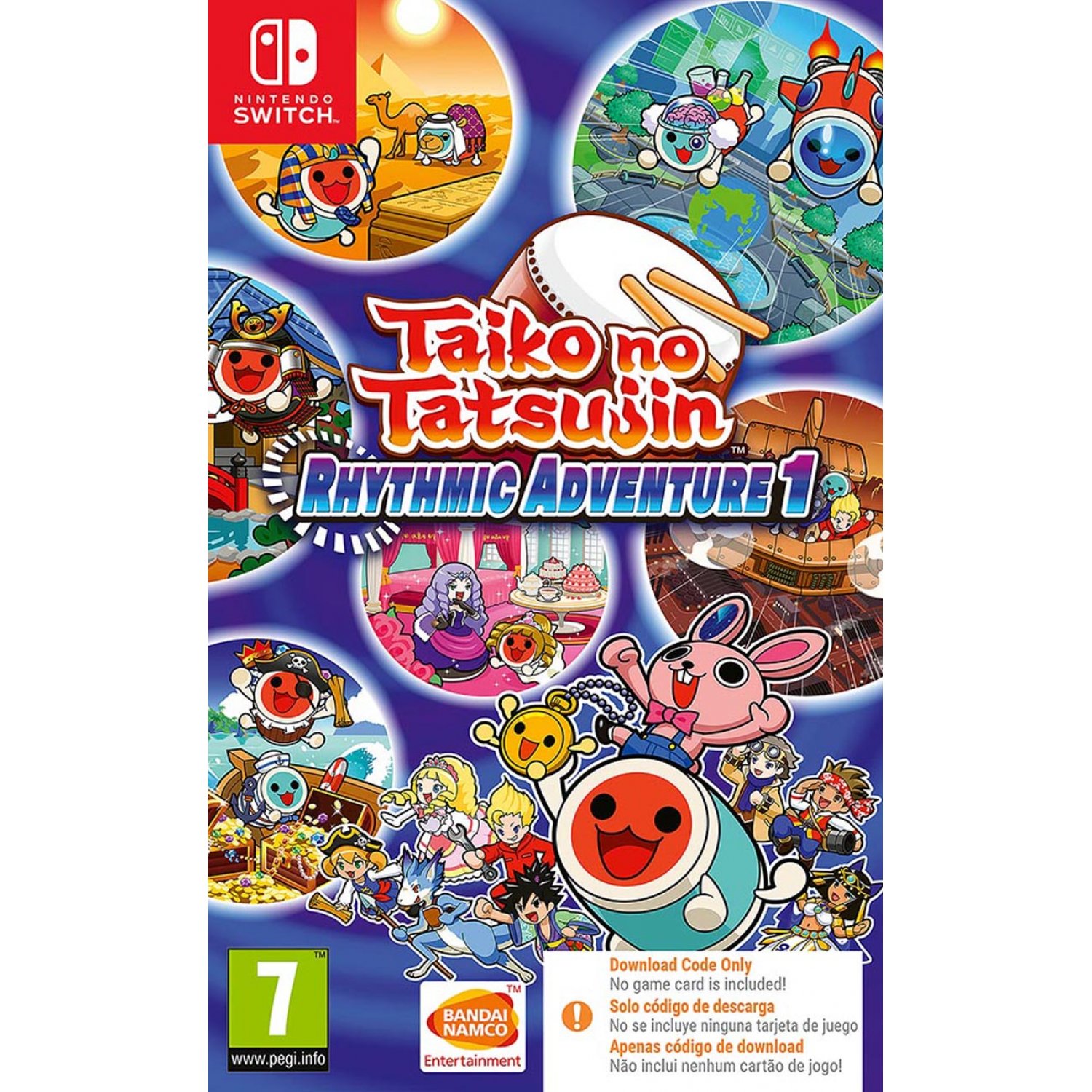 652175.7_7.jpg Taiko No Tatsujin: Rhythmic Adventure Pack 1 (CIAB) (Switch) - immagine 1