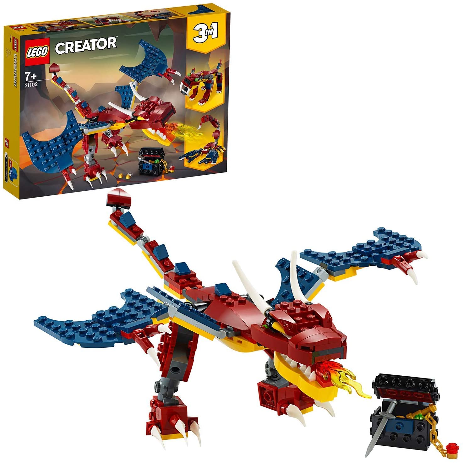 710vohpfpyl._ac_sl1500__7.jpg LEGO Creator - Drago del Fuoco - 31102 - immagine 1