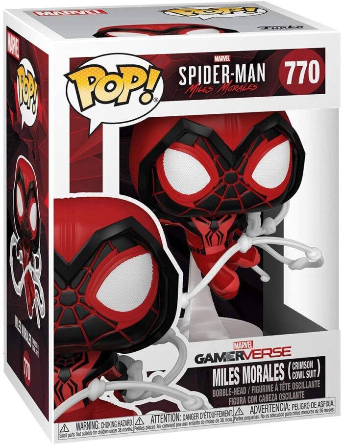 Funko Pop! - Marvel Spider-Man Miles Morales - Crimson Cowl Suit - 770 - Bobble Head - immagine 2