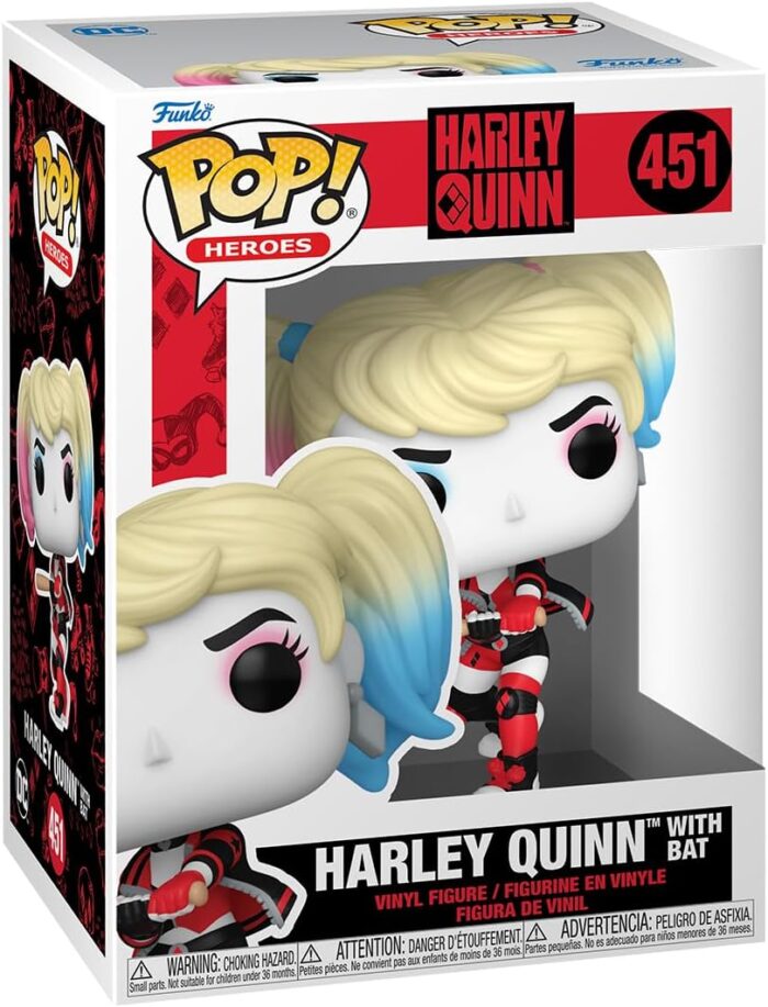 Funko Pop! Heroes DC Harley Quinn - Harley Quinn with Bat - 451 - Vinyl Figure - immagine 2