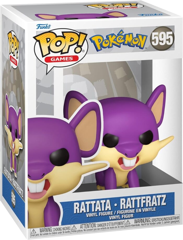 Funko Pop! Games Pokémon - Rattata - Rattfratz - 595 - Vinyl Figure - immagine 2