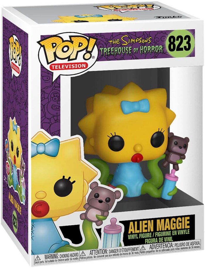 Funko Pop! Television The Simpsons Treehouse of Horror - Alien Maggie - 823 - Vinyl Figure - immagine 3