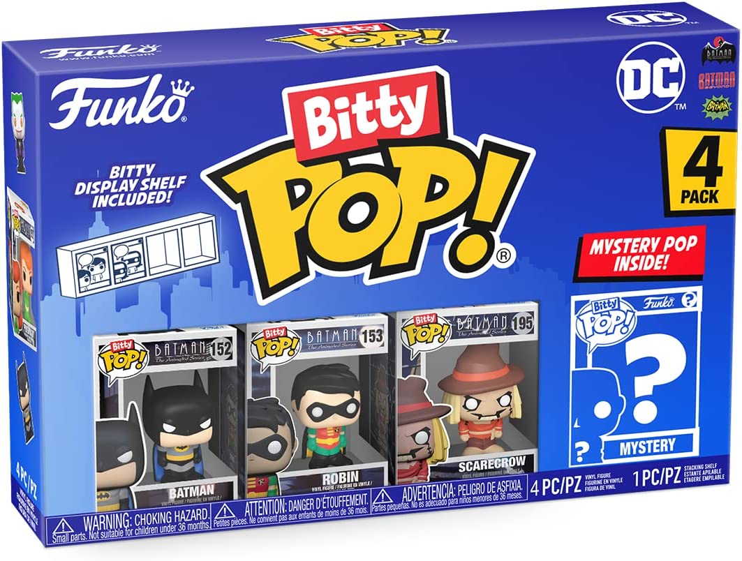 71gkwrwaujl._ac_sl1300_.jpg Funko Bitty POP! DC - Batman - 4 Pack - immagine 1