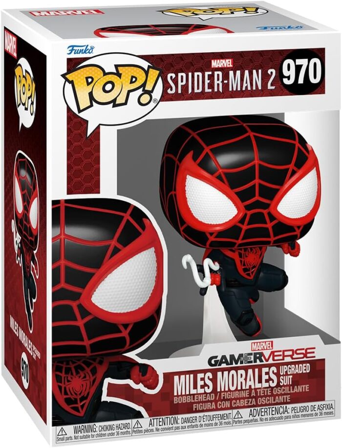 Funko Pop! - Marvel Spider Man 2 - Miles Morales Upgraded Suit - 970 - Bobble Head - immagine 2