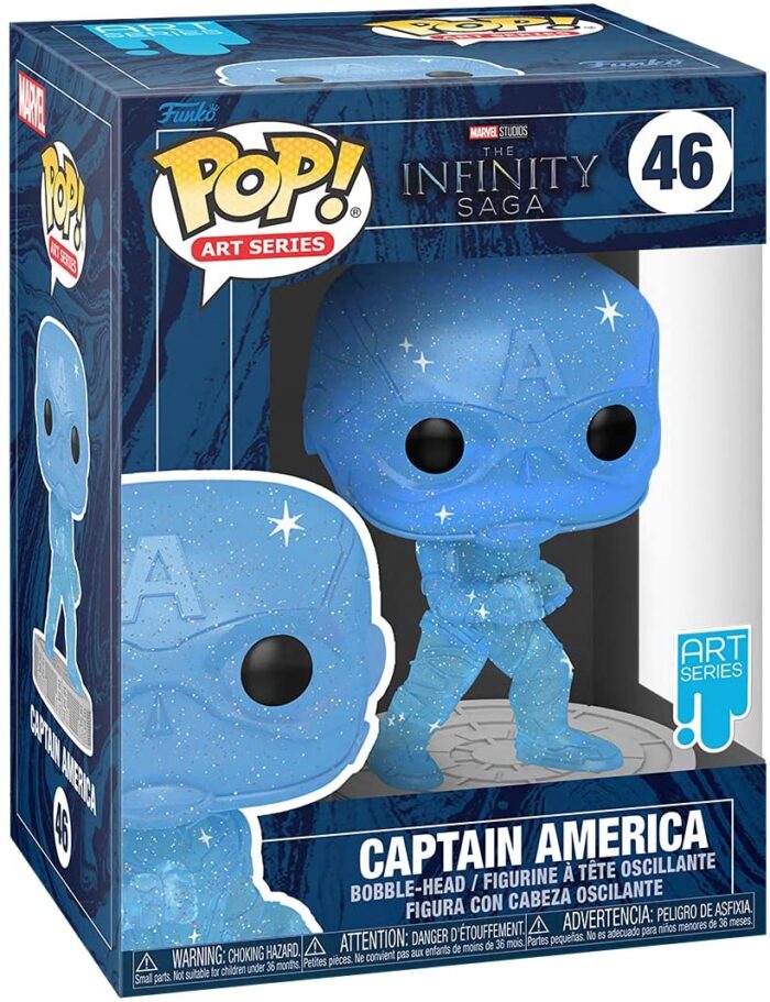 Funko Pop! Art Series - Marvel Studios The Infinity Saga - Captain America - 46 - Special Edition - Bobble Head - immagine 2