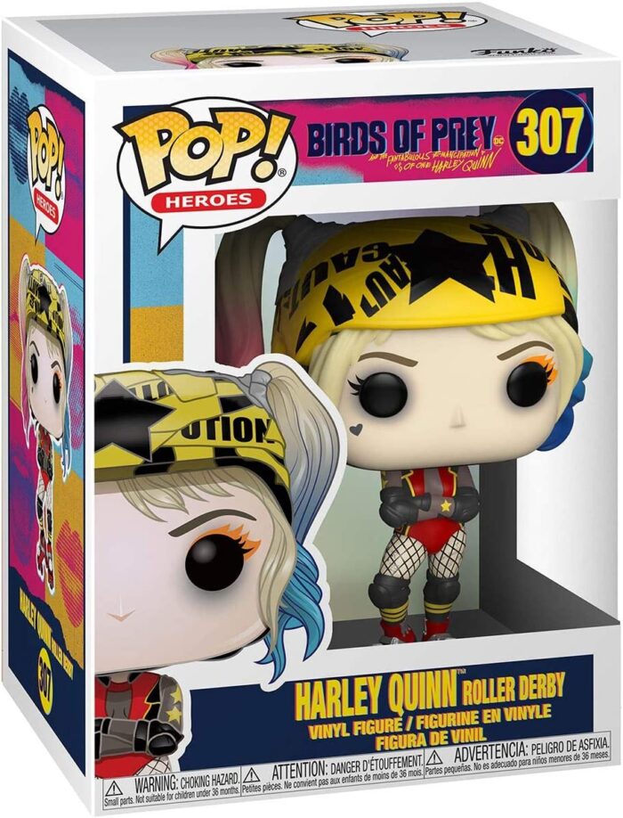 Funko Pop! Heroes Birds of Prey - Harley Quinn Roller Derby - 307 - Vinyl Figure - immagine 2