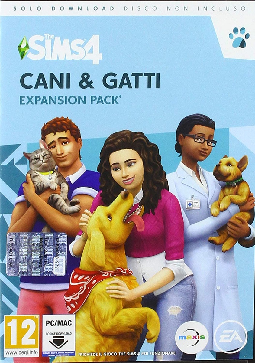 71oj9g6oebs._ac_sl1500_.jpg The Sims 4 - Espansione Cani & Gatti (PC) - immagine 1