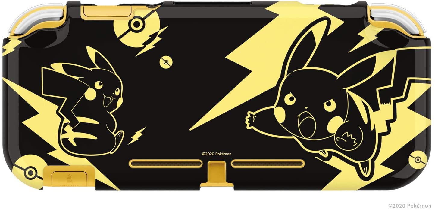71tmubo3pbl._ac_sl1500__7.jpg Cover Protettiva Hori - Guscio Duraflexi Protector - Pikachu Black & Gold (Switch) - immagine 1
