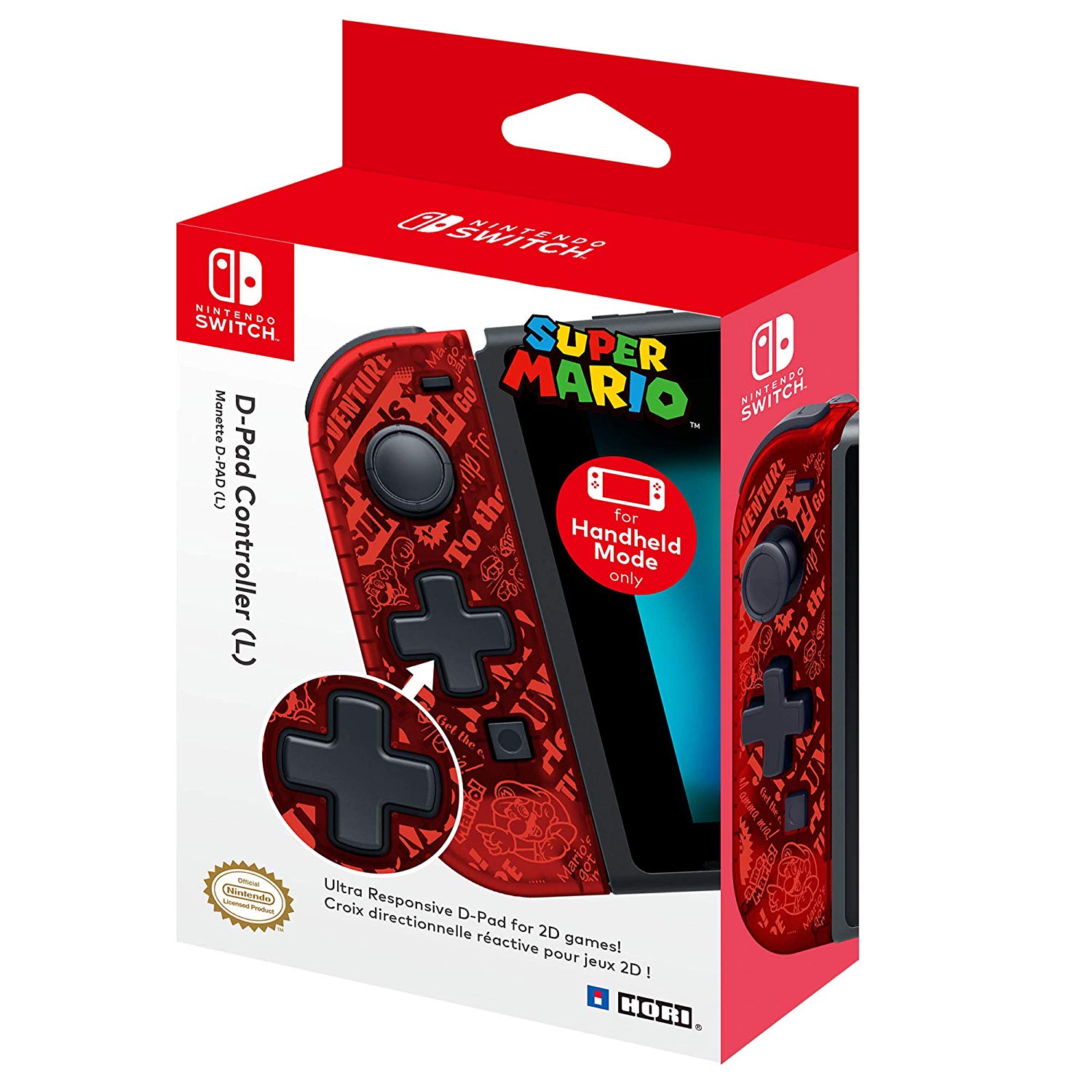 71ubdmxc0ul._sl1500__7.jpg Joy-Con D-Pad Hori - Versione Mario (Switch) - immagine 1