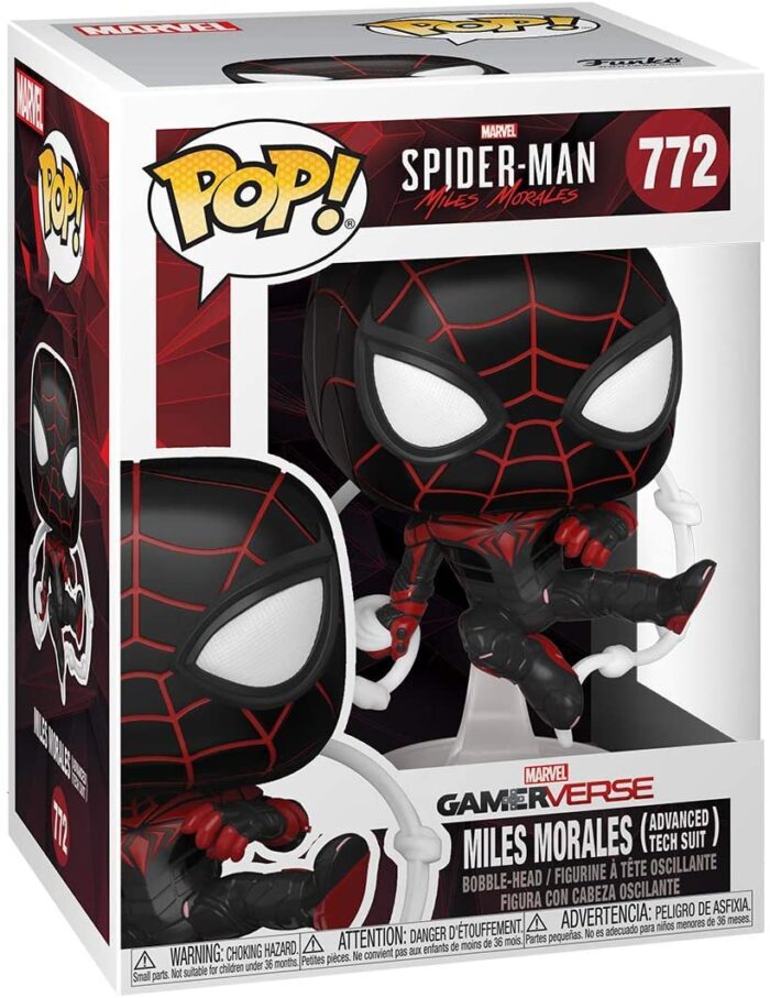 Funko Pop! - Marvel Spider-Man Miles Morales - Advanced Tech Suit - 772 - Bobble Head - immagine 2