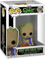 Funko Pop! Marvel Studios I Am Groot - Groot With Cheese Puffs - 1196 - Bobble Head - immagine 2