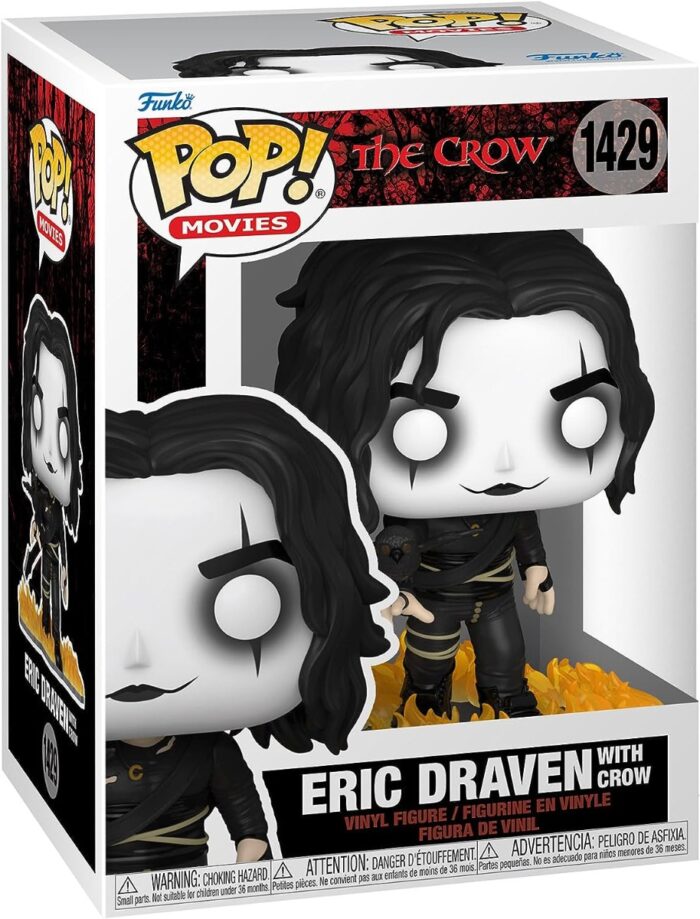 Funko Pop! Movies The Crown - Eric Draven with Crow - 1429 - Vinyl Figure - immagine 2