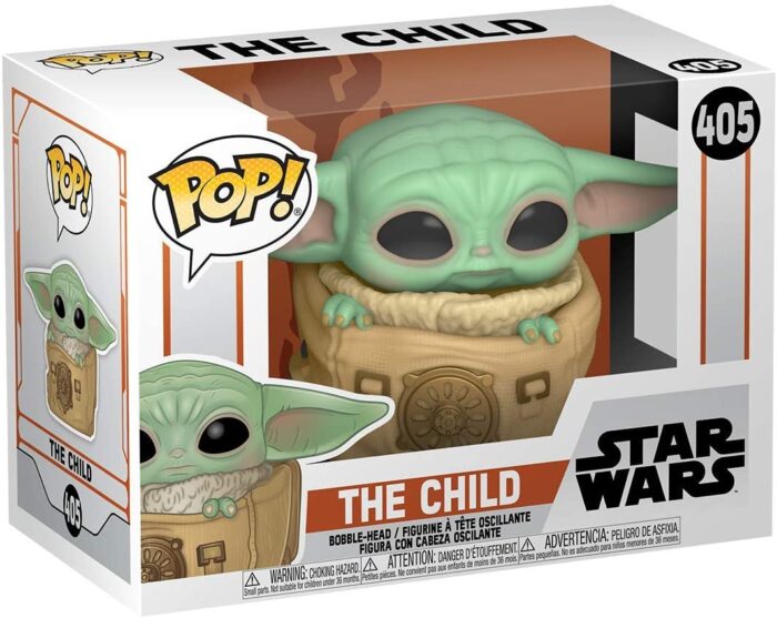 Funko Pop! Star Wars: The Mandalorian - Child w/Bag- 405 Bobble-Head - immagine 3
