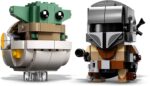 LEGO Star Wars - Brick Headz Mandalorian & Bambino Yoda - 75317 - immagine 2